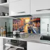 Küchenrückwand Spritzschutz Glas mit Motiv Romantische Produktbild-Vorschau 2