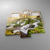 Bild auf Leinwand - Leinwandbild - Sonne Berg Bach Park - Produktbild-Vorschau 2