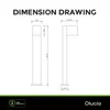 Dimension drawing of an outdoor lamp. Produktbild-Vorschau