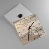 Wanduhr - Quadrat - Glasuhr - Möwen Küste Boho - 40x40cm - Produktbild-Vorschau 2