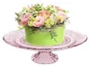 Idées 4 saisons Bol sur pied Verre ø23xh8cm rose Voir les images du produit 2