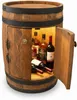 Minibar en fût de bois weeco fabriqué à la main, meuble bar Voir les images du produit 1