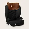 A black car seat with a brown headrest, shown against a light gray background. Náhled obrázku produktu