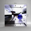 Wanduhr - Quadrat - Glasuhr - Grafik kugel geometrie - Produktbild-Vorschau 3