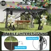 LARS360 Anthrazit 4x4 m Pop-Up Party Pavillon, Produktbild-Vorschau 3