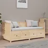vidaXL: Cama de día sin colchón, 75x190 cm, madera maciza Vista previa de la imagen del producto 4