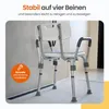 Goliving Verstellbarer Duschstuhl - Abnehmbare Arm- und Produktbild-Vorschau 3