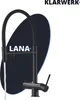 Lana | 3 Wege Schwarz matt ausziehbare Armatur | Edelstahl Produktbild-Vorschau 1