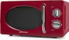 A red Orbegozo microwave oven is shown against a white background. Anteprima dell’immagine prodotto
