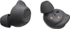 Two dark gray Samsung Galaxy Buds FE headphones are shown against a white background. The left earbud is shown from the side, and the right earbud is shown from the bottom, revealing charging contacts and the 'R' marking. Náhľad obrázku produktu