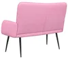 vidaXL dvojmiestna pohovka ružová 115 x 61 x 87 cm látková Náhľad obrázku produktu 6