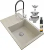 Granitan - Granitový dřez - Dřez 80x50 cm - Kuchyňský dřez Náhled obrázku produktu 1