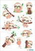 HERMA The Little Sloth, 9 Stück(e), Mehrfarbig Produktbild-Vorschau 2