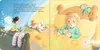 A split image showing a fairy talking to a stuffed dog on one side and a child in bed with stuffed animals on the other. Voir les images du produit