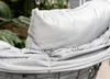 Egg Chair Loungesessel mit faltbarem Dach Anthrazit Produktbild-Vorschau 12
