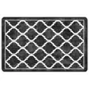 vidaXL Teppich Waschbar Schwarz und Weiß 190x300 cm Produktbild-Vorschau 1
