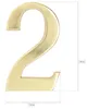KOTARBAU® Huisnummer 3D nummer 2 messing 20 cm deurnummer Productafbeelding-voorbeeld 2