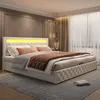 Letto imbottito 180 x 200 cm letto funzionale con rete a Anteprima dell’immagine prodotto 10