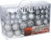 Vánoční dárky Sada vánočních ozdob stříbrná 100 plastových Náhled obrázku produktu 1