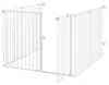 PawHut 2-in-1 puppyren, afscheiding met 6 panelen, 90 cm Productafbeelding-voorbeeld 1