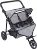 Zwillingspuppenwagen Duo jeans grey Produktbild-Vorschau 2