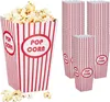 Sacchetti per popcorn Relaxdays, set da 60 pezzi, a righe, Anteprima dell’immagine prodotto 1