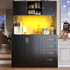 okwish Küchenschrank,Aufbewahrungsschrank mit LED Produktbild-Vorschau 2
