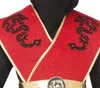 Ninja Krieger Kostüm Kinder Rot Schwarz Kapuze Gilet Produktbild-Vorschau 3