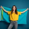 PHENO FLAGS Kasachstan Flagge - 90x150cm Produktbild-Vorschau 6