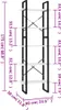 vidaXL Regál na knihy 5 přihrádek White 60x30x175 cm Náhled obrázku produktu 6