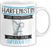 Harfenistin Und Prinzessin Tasse Geschenk Für Eine Produktbild-Vorschau 1