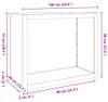 vidaXL Brennholzregal Grün 100x40x80 cm Stahl Produktbild-Vorschau 7