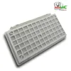 A white vacuum cleaner filter is shown on a white background. Produktbild-Vorschau