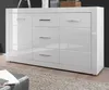 Sideboard "Carrara" weiß Hochglanz Wohn- und Esszimmer Produktbild-Vorschau 1
