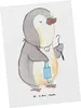 Mr. & Mrs. Panda Postkarte Zahnarzt Herz - Weiß - Geschenk, Produktbild-Vorschau 1