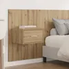 Tête de lit avec armoire avec tiroir 3 pcs Chêne artisanal Voir les images du produit 3