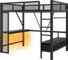 Letto a soppalco Sweiko 140 x 200 cm in metallo con USB, Anteprima dell’immagine prodotto 10