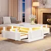 MODFU Koffietafel. Hoge glans, twee lades, LED-verlichting, Productafbeelding-voorbeeld 1