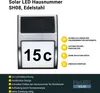 MeLiTec Solar-Hausnummer SH08, moderne LED-beleuchtete Produktbild-Vorschau 4