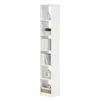 6-stöckiges Bücherregal Würfelregal, 24 x 30 x 183 cm Weiß Produktbild-Vorschau 1
