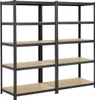 Yaheetech 2er Set Lagerregal 180x90x60cm, Schwerlastregal Produktbild-Vorschau 1