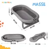 Skladateľná detská vanička moovkee 80 cm, tmavošedá, s Náhľad obrázku produktu 2