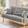 Yaheetech Polstersofa mit Armlehnen & Beine aus Metall Produktbild-Vorschau 6