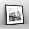 Gerahmtes Poster - Schwarzer Rahmen - Brücke Brooklyn Produktbild-Vorschau 8