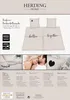 A collage of images showcasing a bedding set, a couple, and close-ups of the bedding. Produktbild-Vorschau