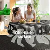 Tischdecke Wachstuch Premium Blumen Grau Robust Produktbild-Vorschau 4