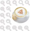 Schablonen Für Die Dekoration Kaffee Kuchen Desserts 16Pcs Produktbild-Vorschau 1