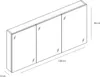 Spiegelschrank Somero 120 cm hochglanz weiß Produktbild-Vorschau 4