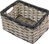 Basil Dijon L Vorderradkorb aus Rattan grau/schwarz - Produktbild-Vorschau 2