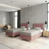Hotelbett 90x200 cm - Rosa - Polsterbett für Hotels und Produktbild-Vorschau 4